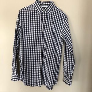 Men’s Checkered Banana Republic Button-Up